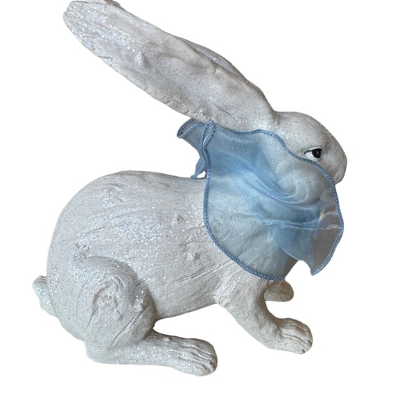 Mark Roberts Jeweled Rustic Bunny Set of 2 Hand Finished Easter Spring Decor NIB - Picture 3 of 12